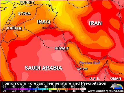 weather iraq map sandstorm gulf war ii buttons bottom each previous use next