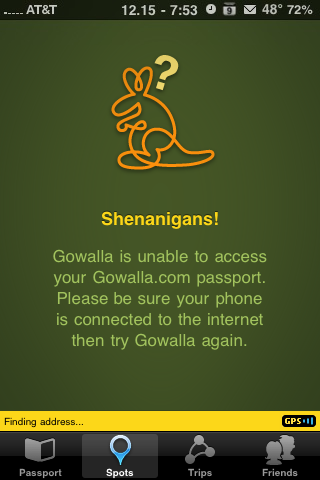 Gowalla Shenanigans