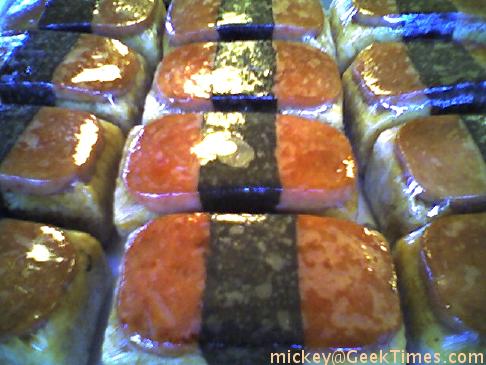 SPAM musube, May's Coffee Shop, Japantown