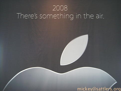 Macworld Expo poster: There's something in the air.