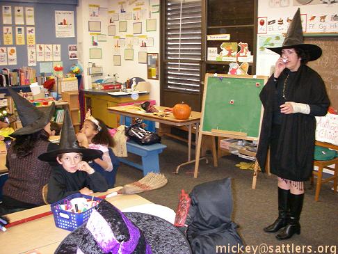witches in Peabody classroom