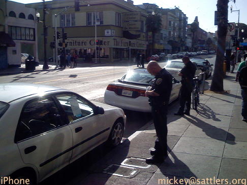 SFPD ticketing cars