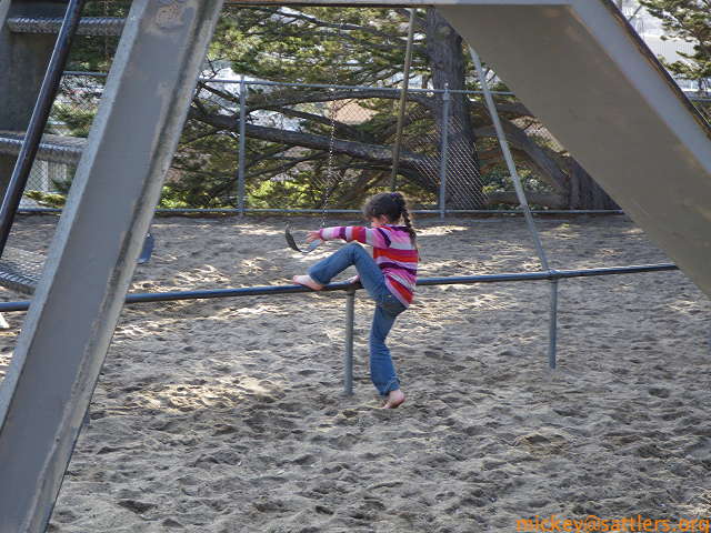 Lila at Corona Heights playground