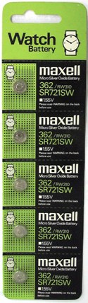 Maxell 362 watch battery