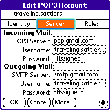 Edit POP3 Server