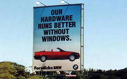 BMW Our hardware runs better without windows